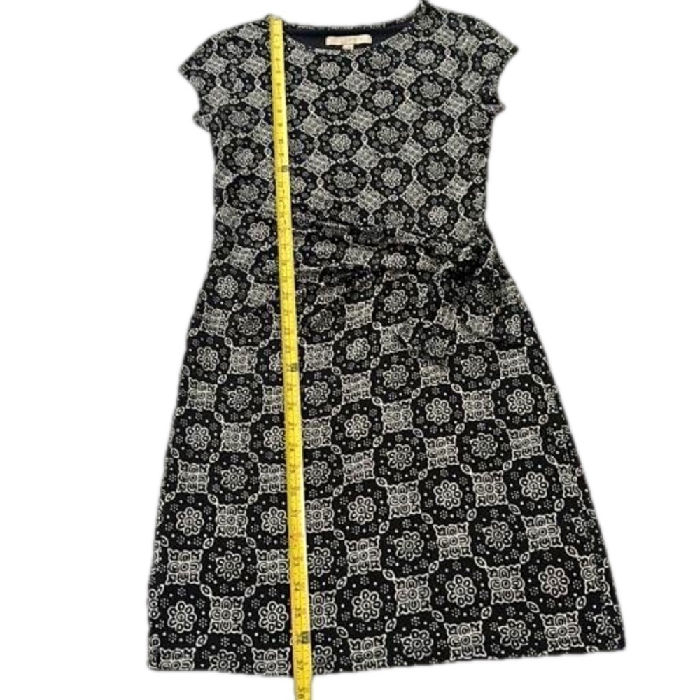 Loft Faux Wrap Dress, Size XS, Black & White Print - Picture 10 of 10